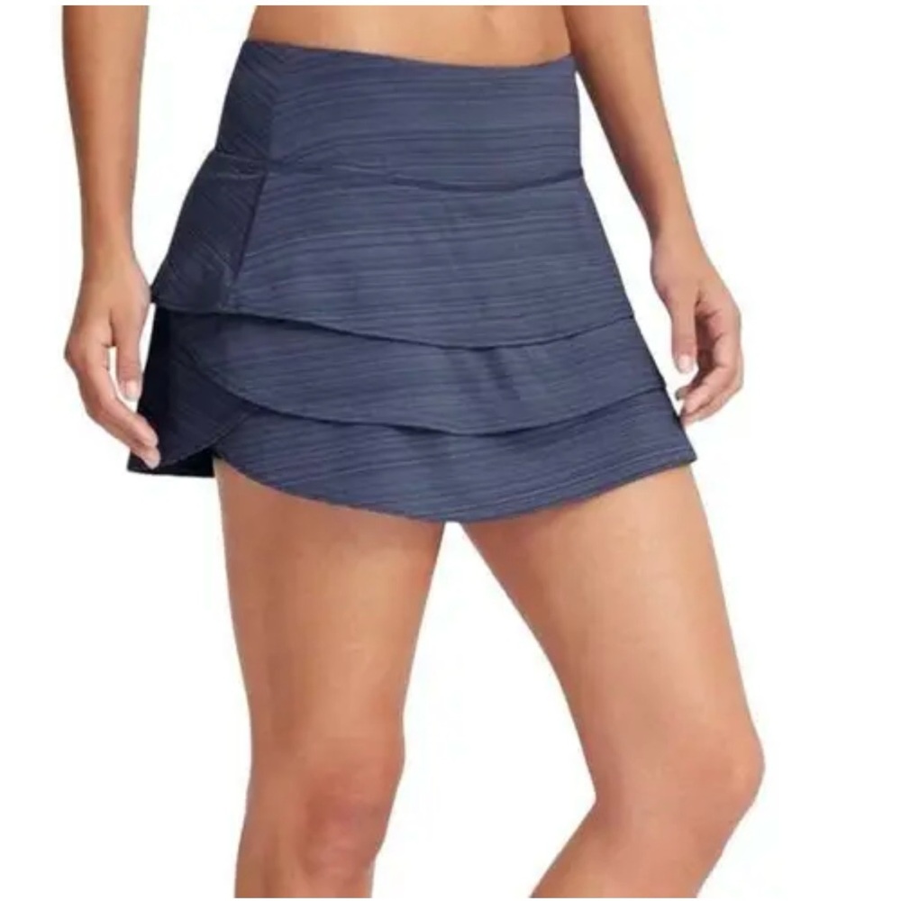 Women’s Athleta Swagger Tiered Skort iron blue size M